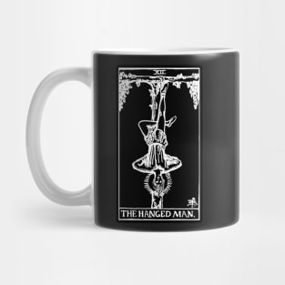 XII. The Hanged Man Tarot Card | Obsidian and Pearl Mug